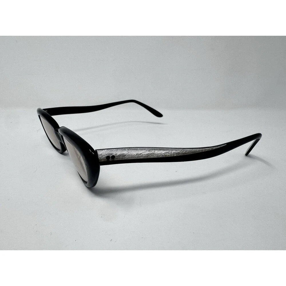 Liberty USA 5 3/4 Cat Eye Eyeglass Frames Black 46-20-145 1970s Vintage